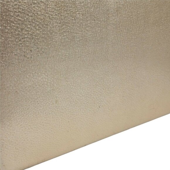 Vintage Metallic Gold Handbag Clutch Evening Bag Stiff Body Snap Closure Satin - Picture 8 of 12